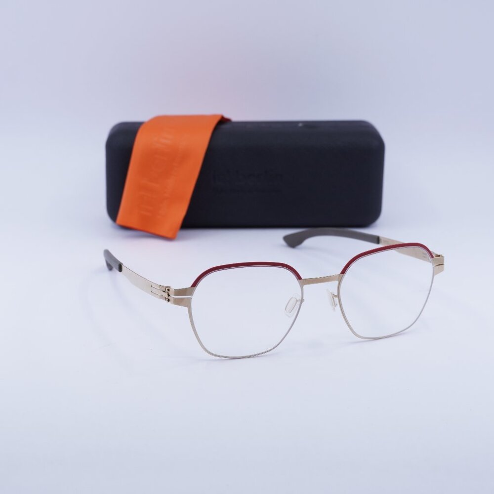 IC! Berlin THEDA M16100 810 Geometric Eyeglasses 51mm – Rose/Gold